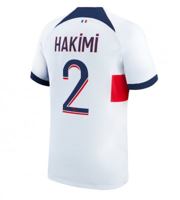Paris Saint-Germain Achraf Hakimi #2 Udebanetrøje 2023-24 Kort ærmer